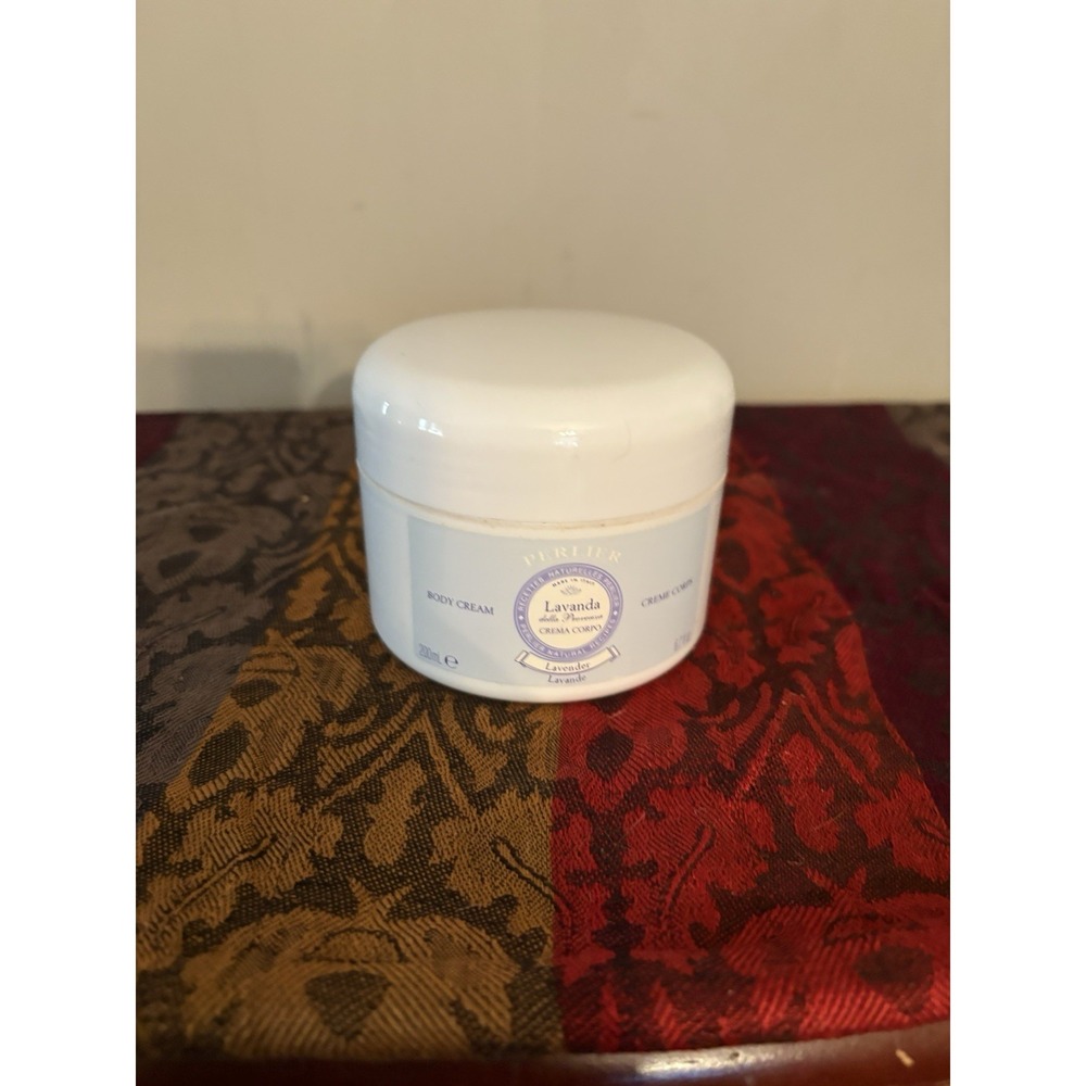 Vintage Perlier Lavender Body Cream 6.7 oz  Jar New Sealed Lavanda Italy